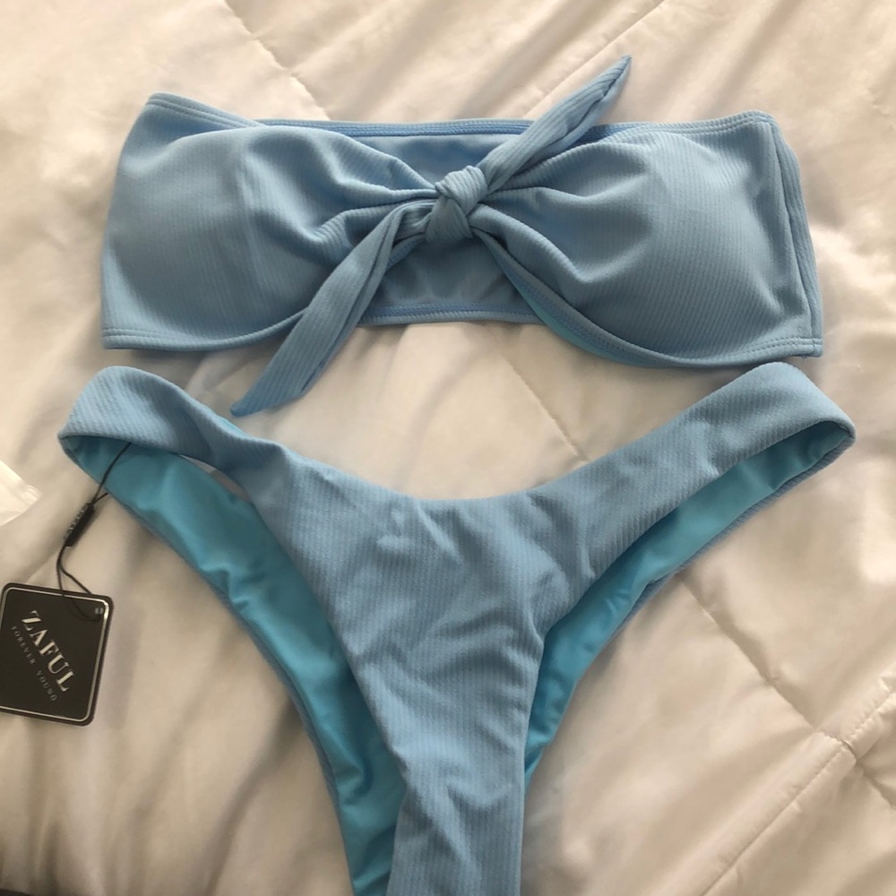 Zaful L Blue Bikini